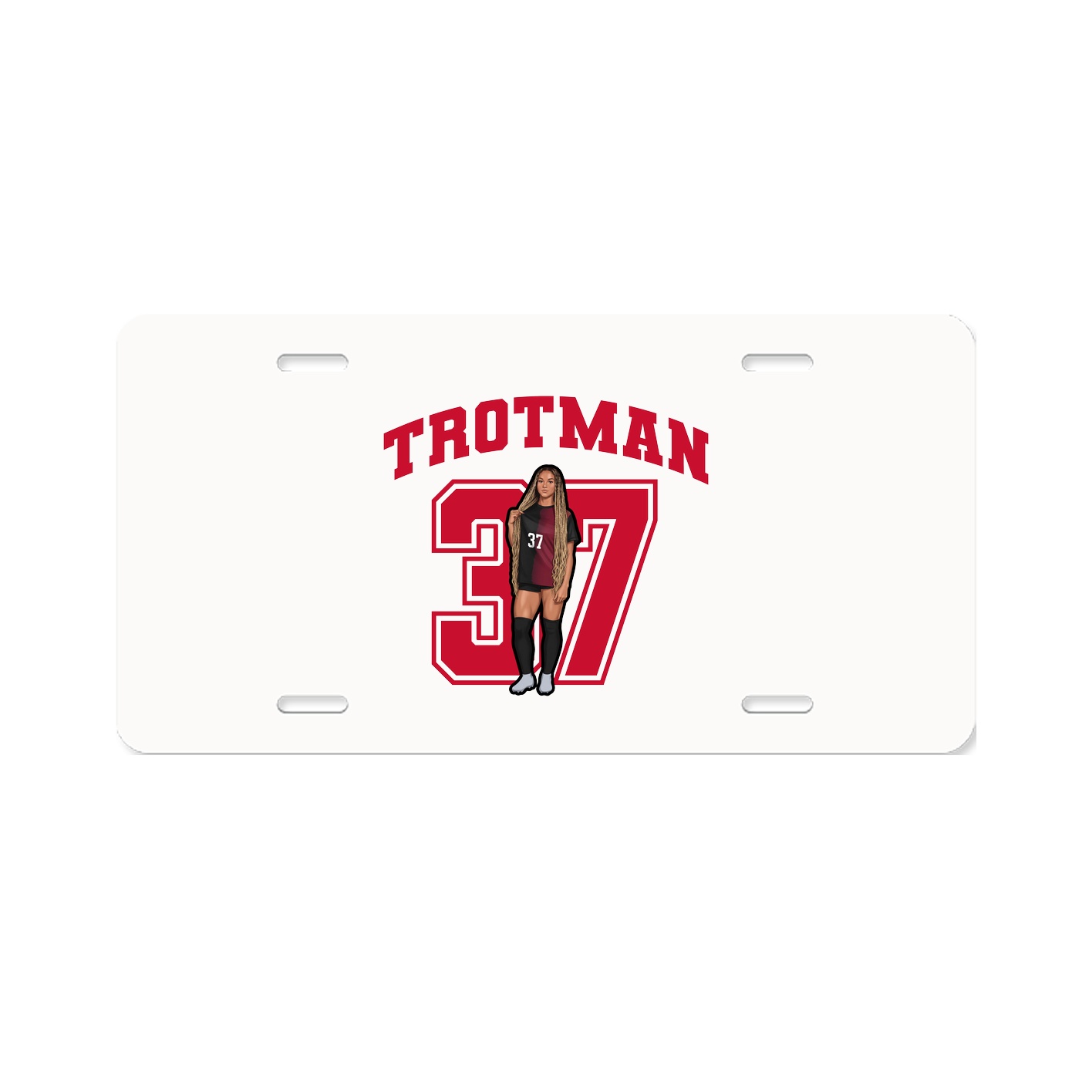 License Plate — Number in Classic