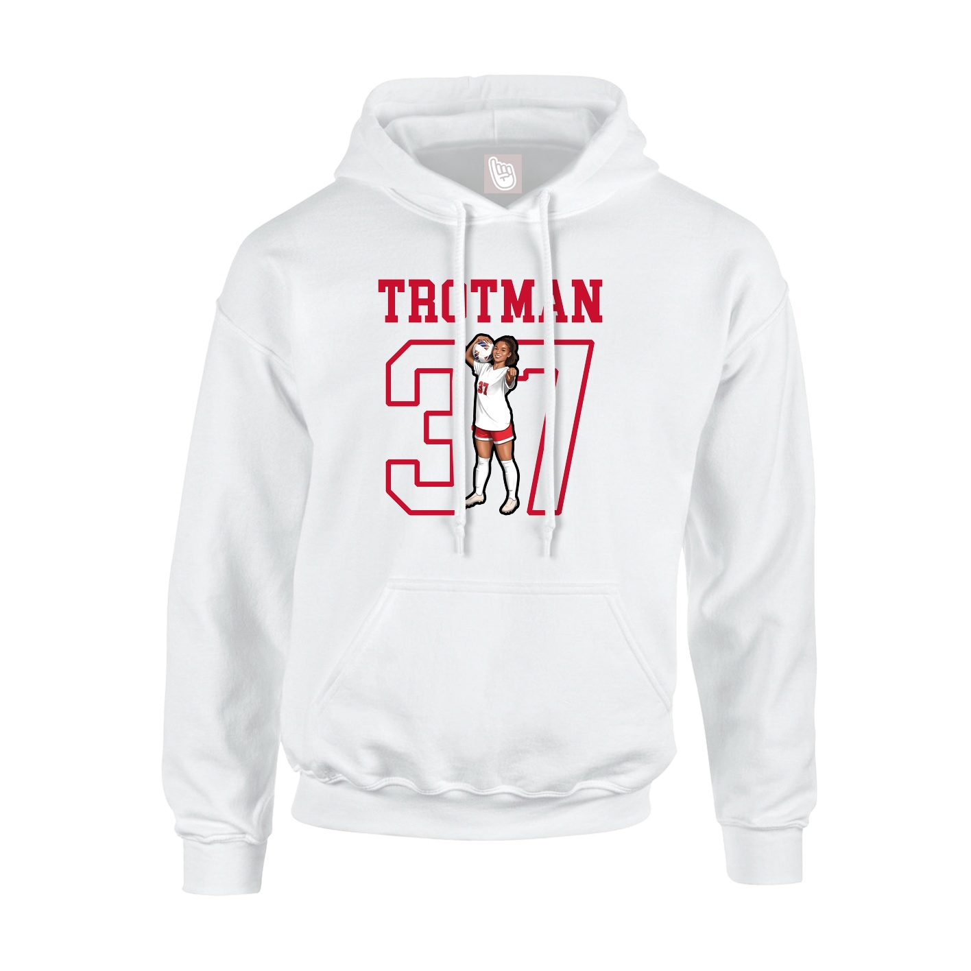 Hoodie — Shirsey in White