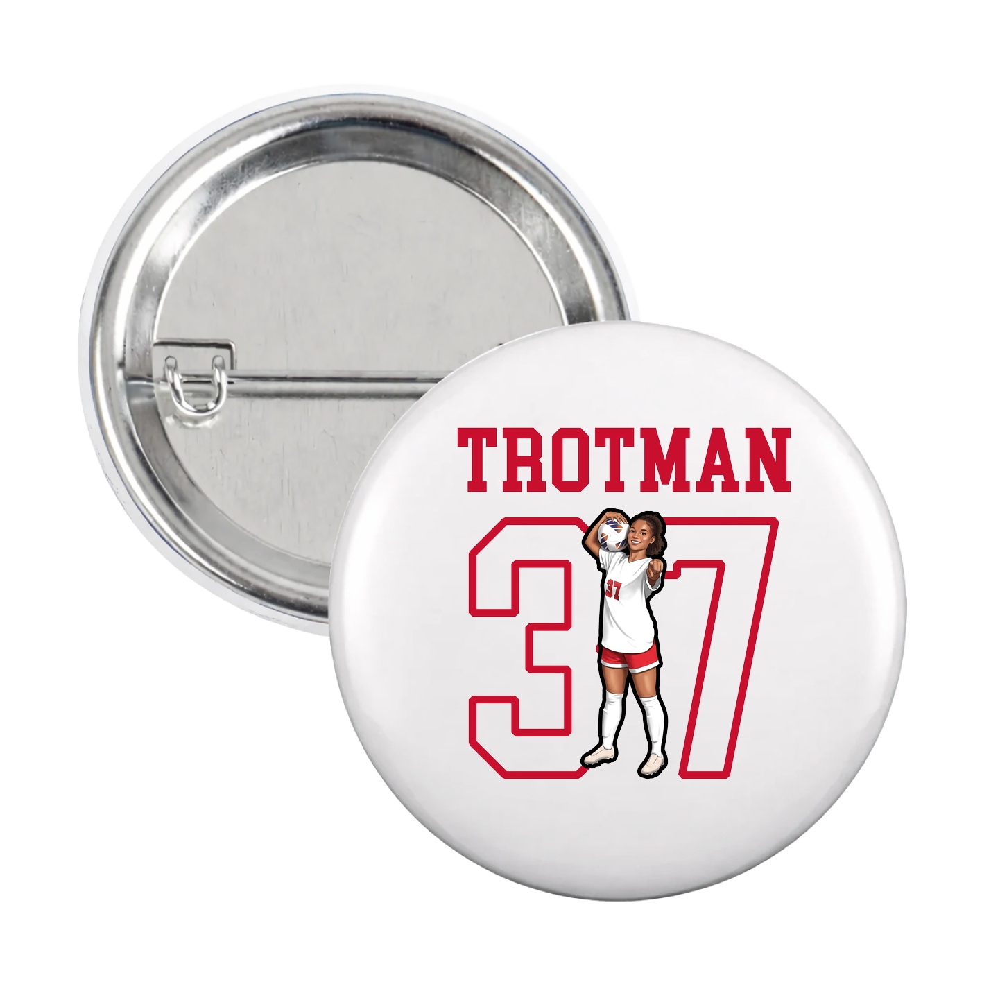 Game Day Button — Shirsey in White