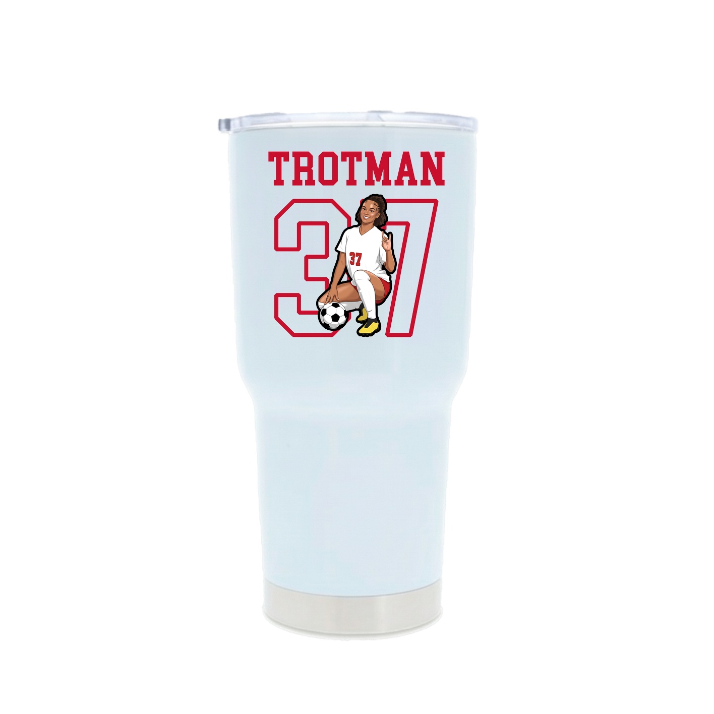 30oz Stainless Steel Tumbler — Shirsey in White