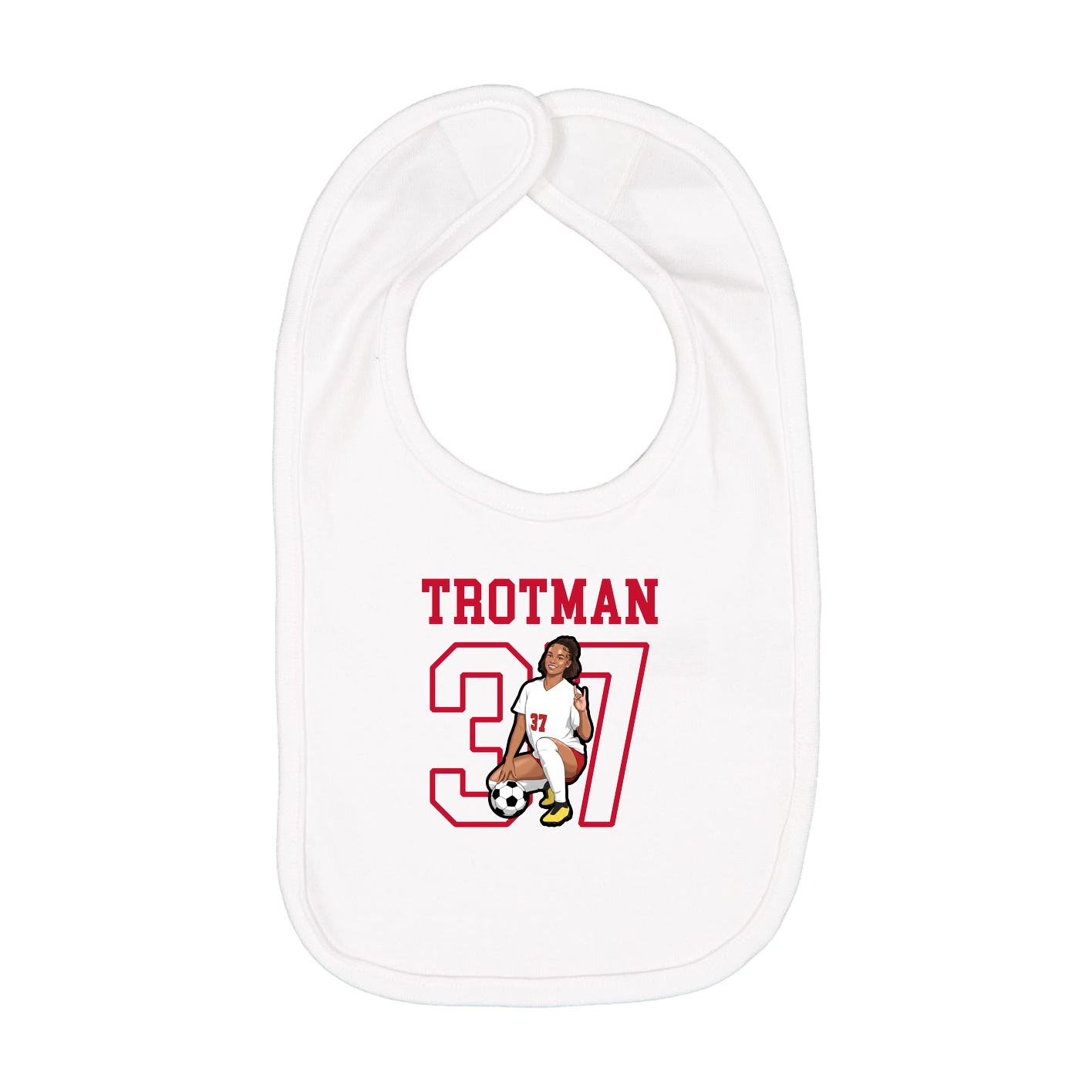 Infant Bib — Shirsey in White