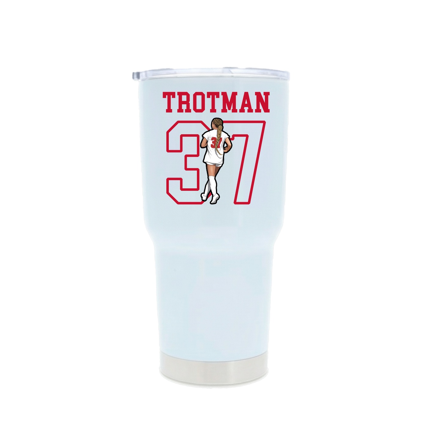 30oz Stainless Steel Tumbler — Shirsey in White