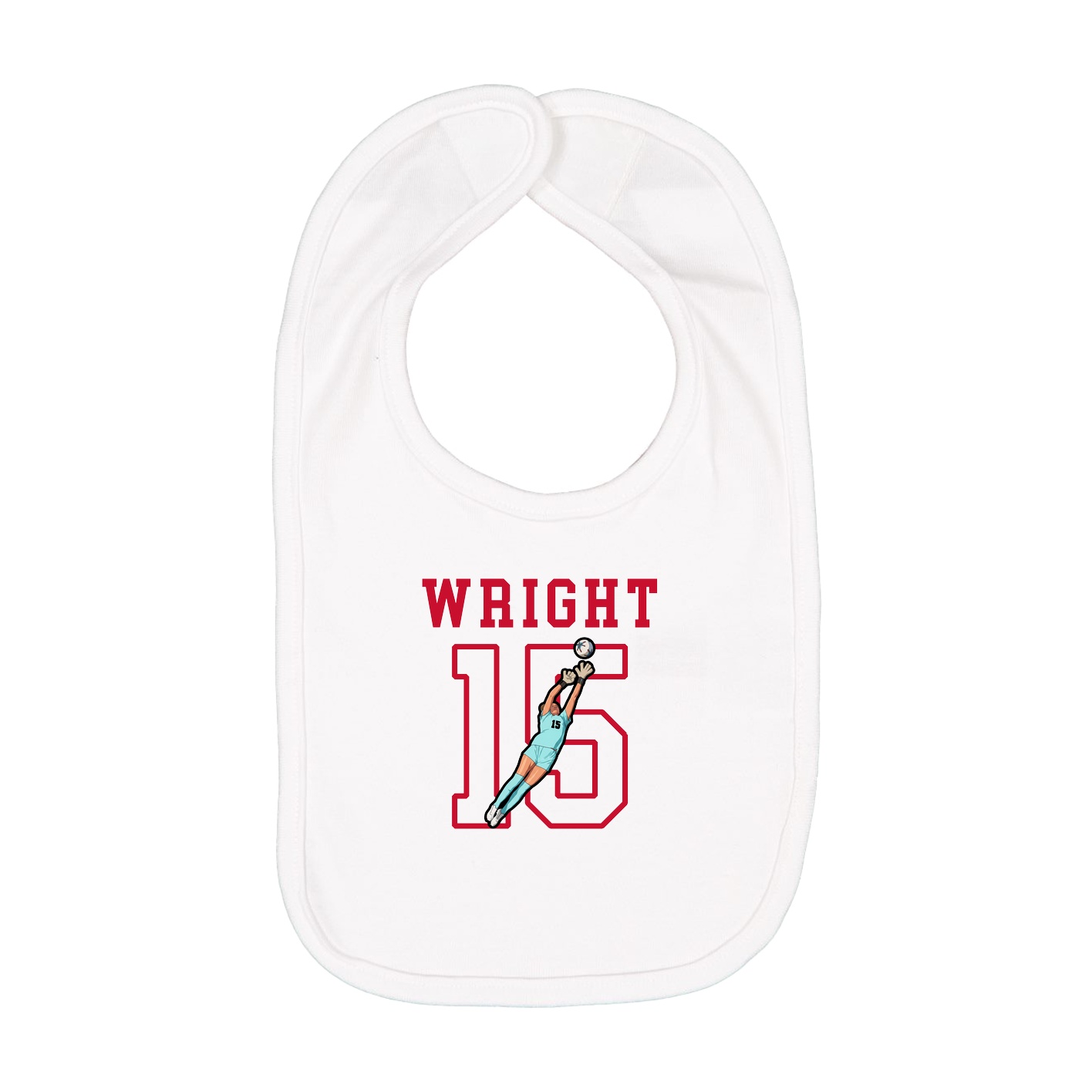 Infant Bib — Shirsey in White
