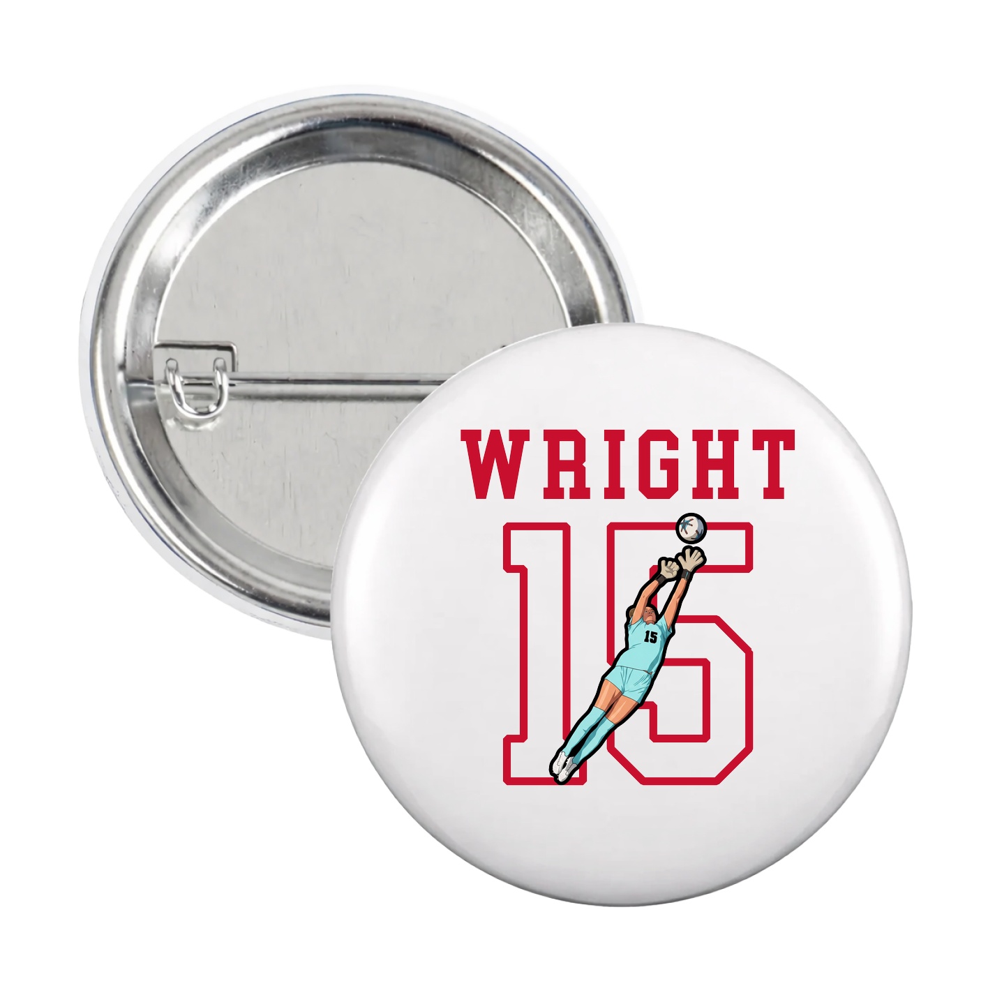 Game Day Button — Shirsey in White
