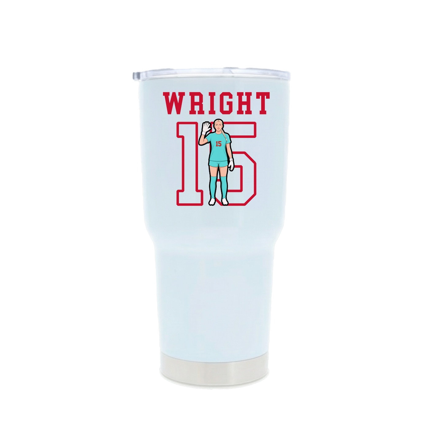 30oz Stainless Steel Tumbler — Shirsey in White