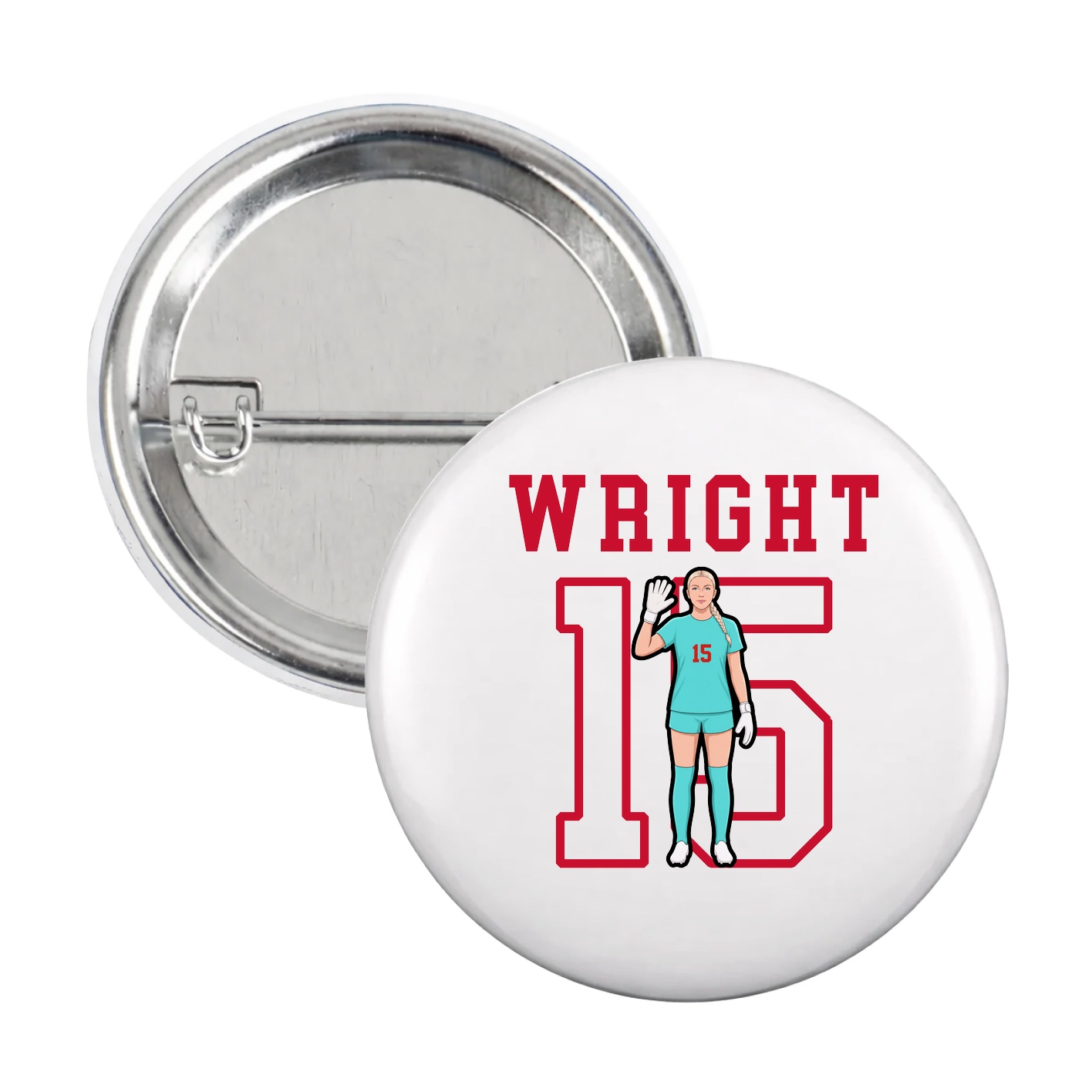 Game Day Button — Shirsey in White