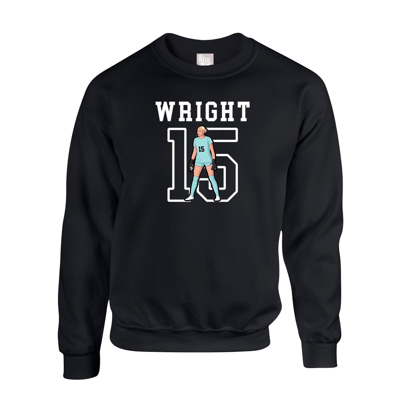 Fleece Crew — Shirsey in Black