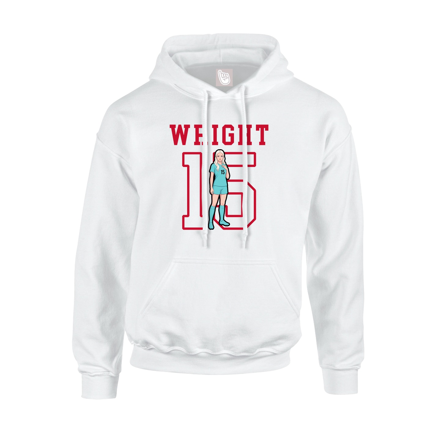 Hoodie — Shirsey in White