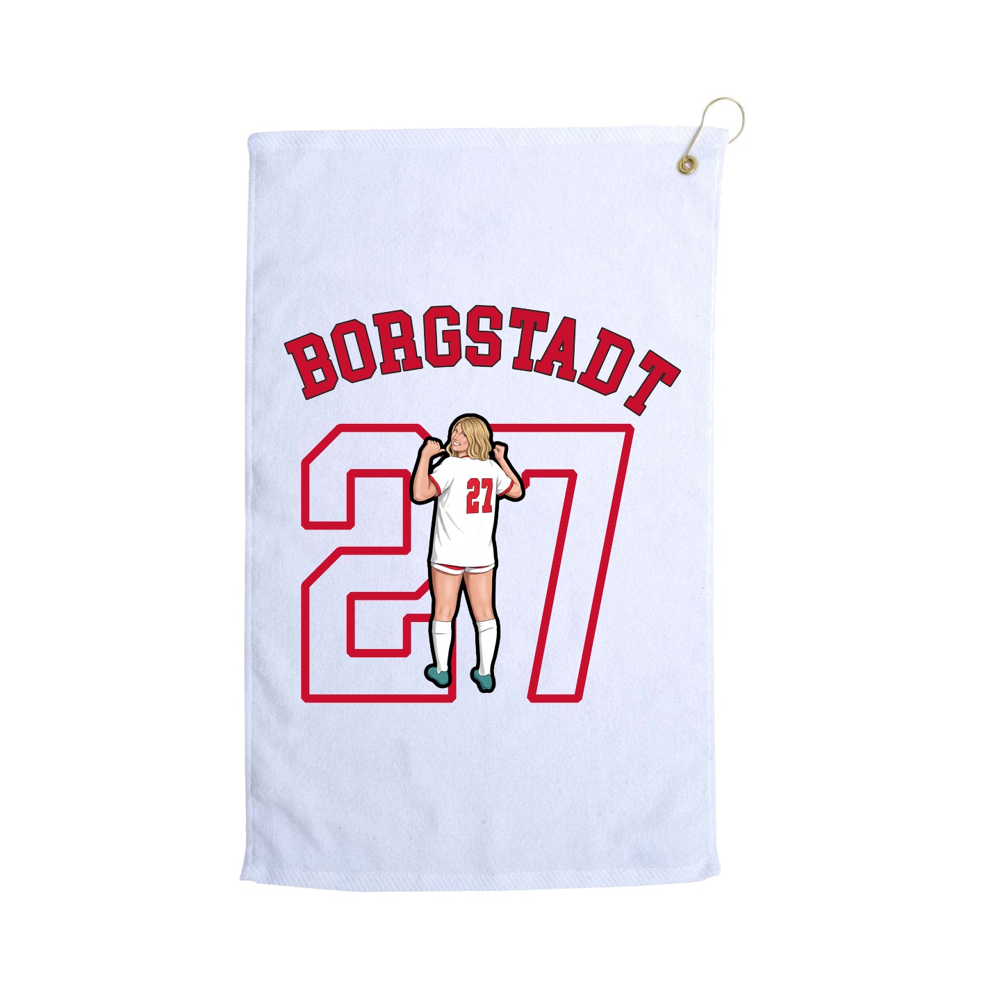 Golf Towel — Shirsey Arch in White