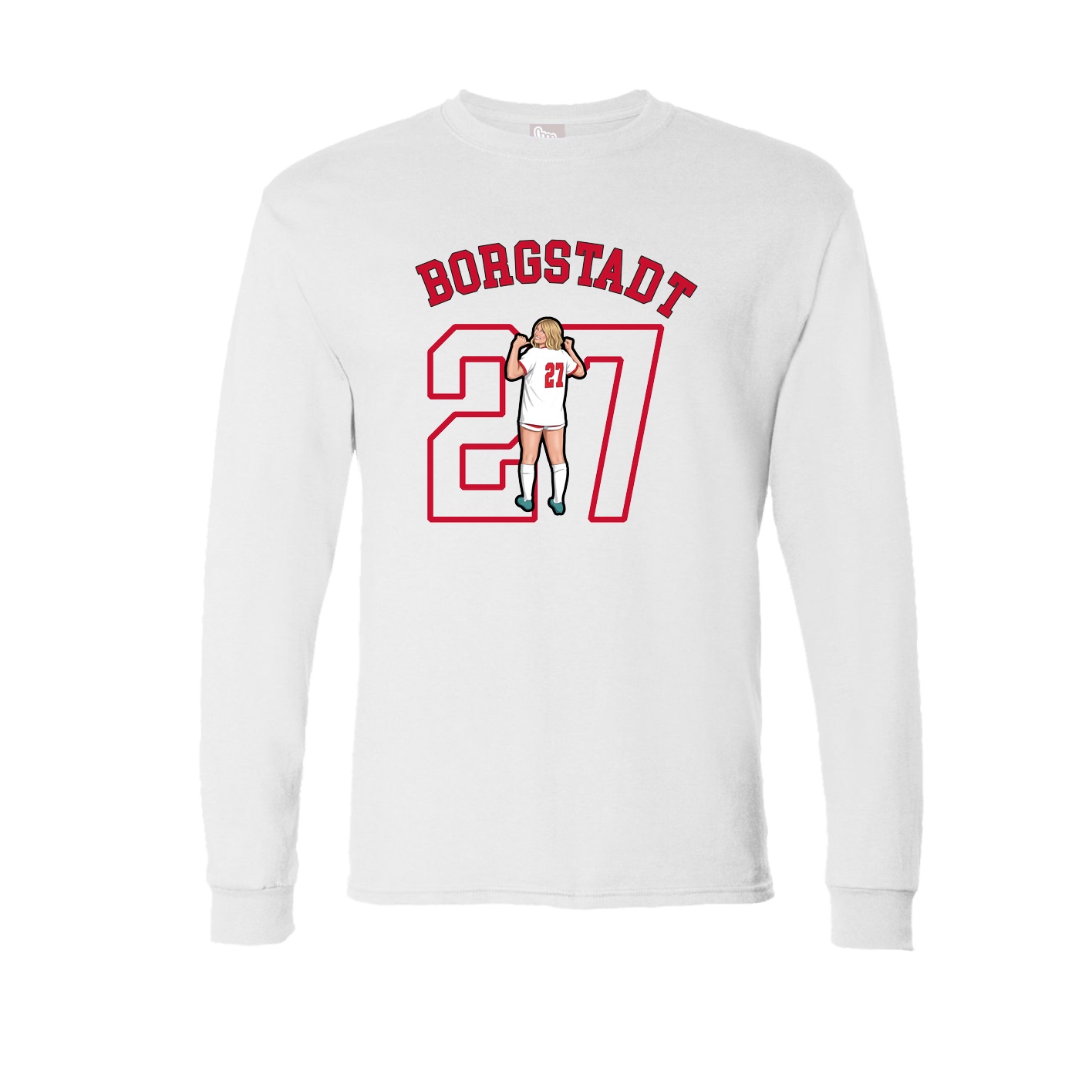 Long Sleeve Tee — Shirsey Arch in White