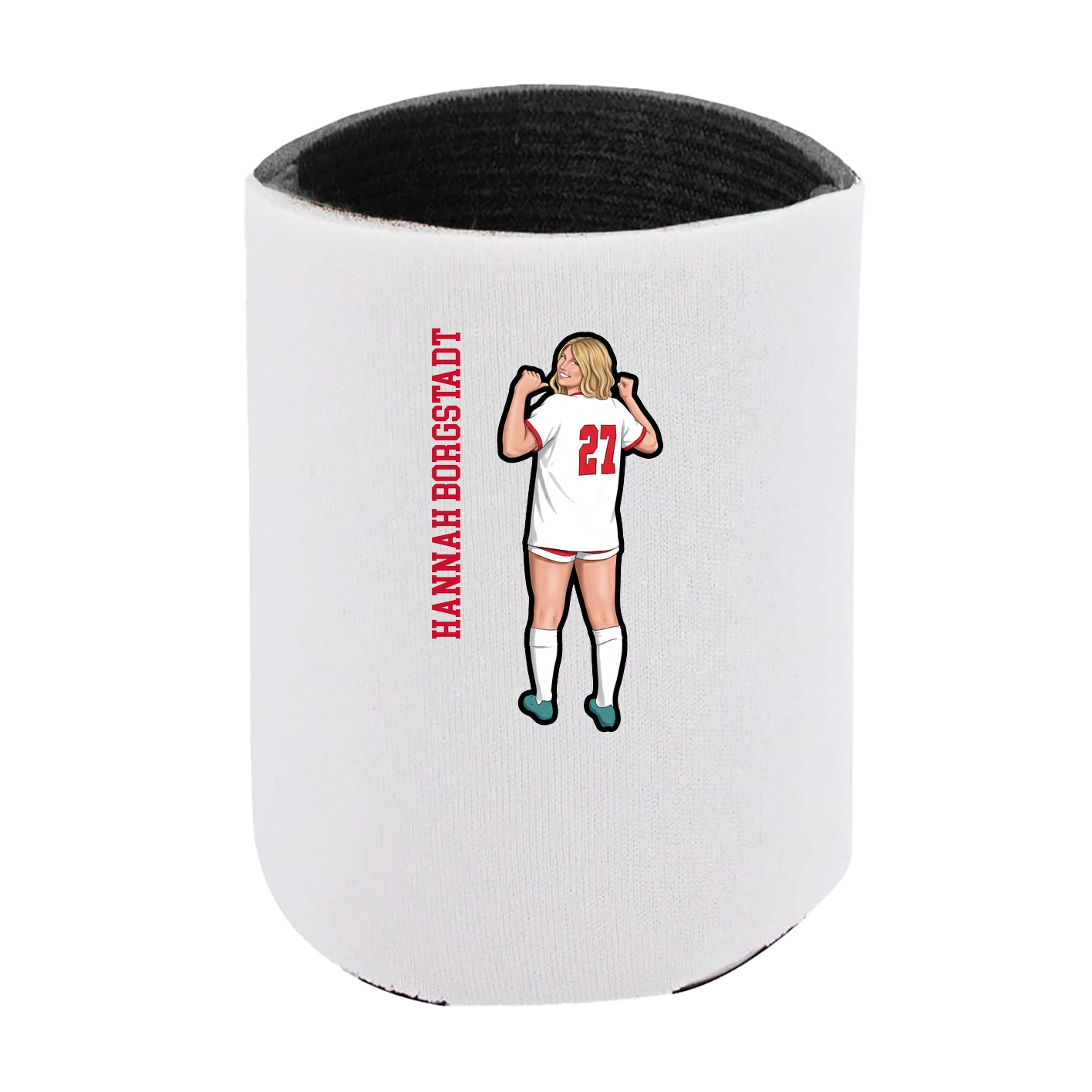 Can Holder — Name Vertical in White
