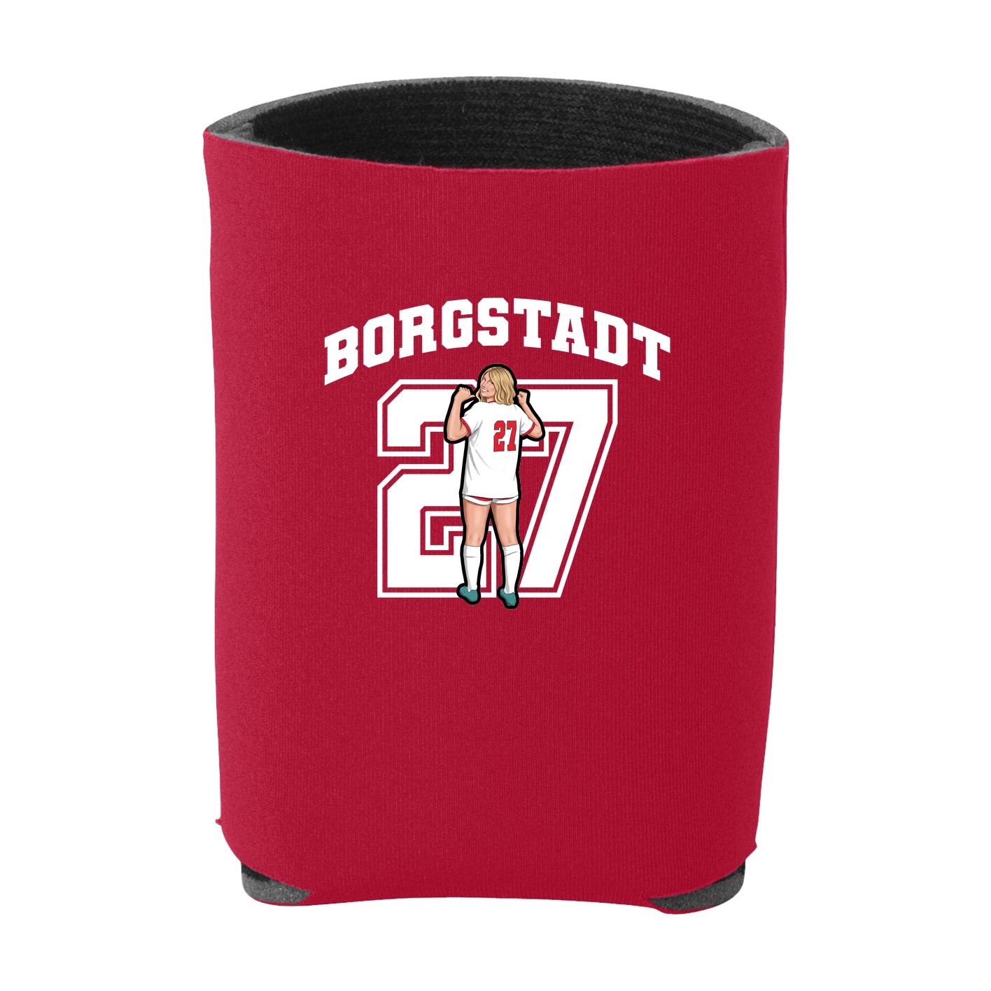 Can Holder — Number in Red