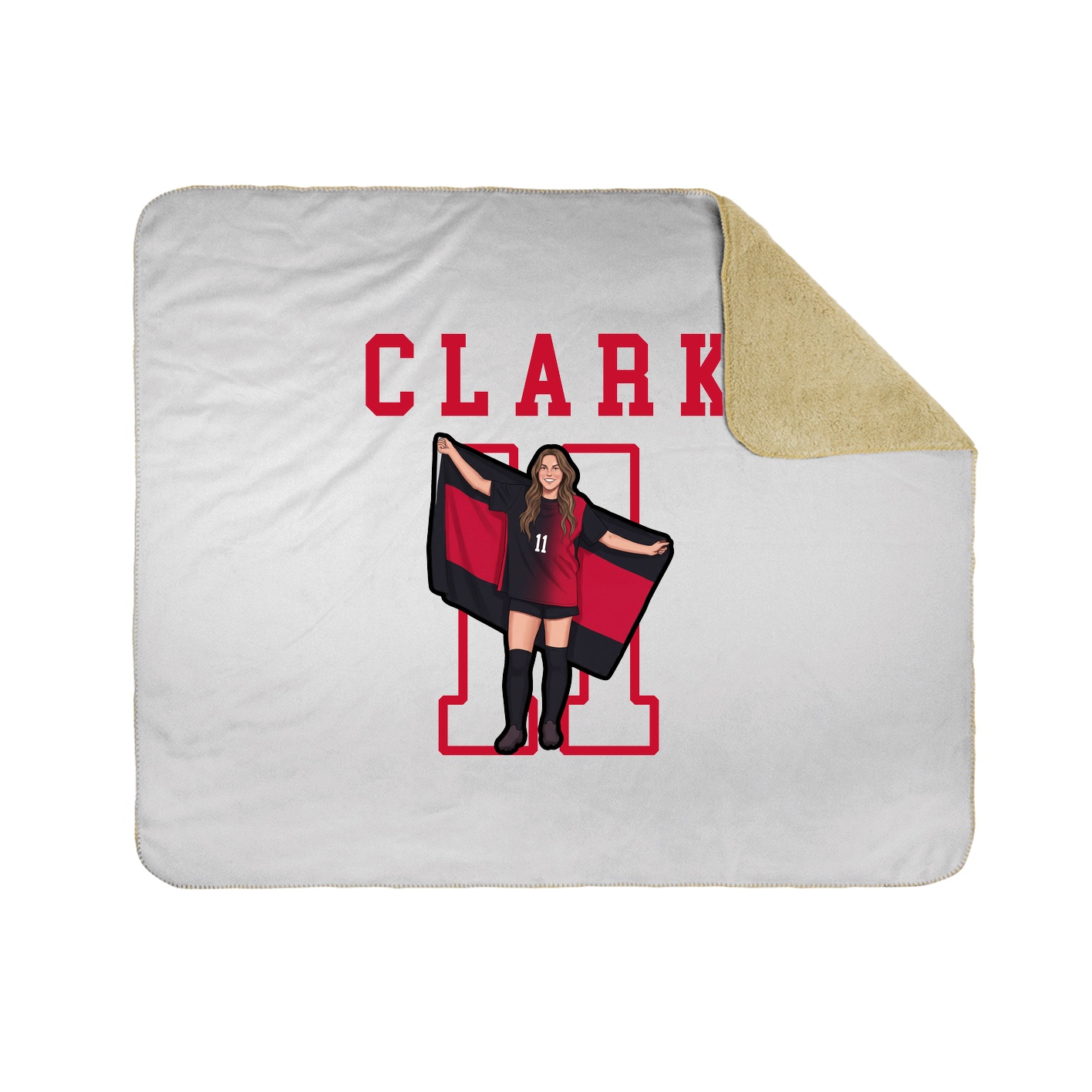 Throw Blanket — Shirsey in White