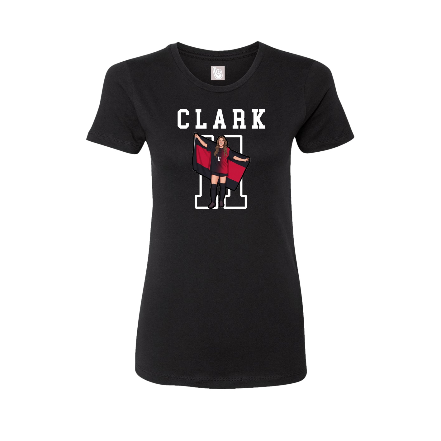 Fitted Women's Tee — Shirsey in Black
