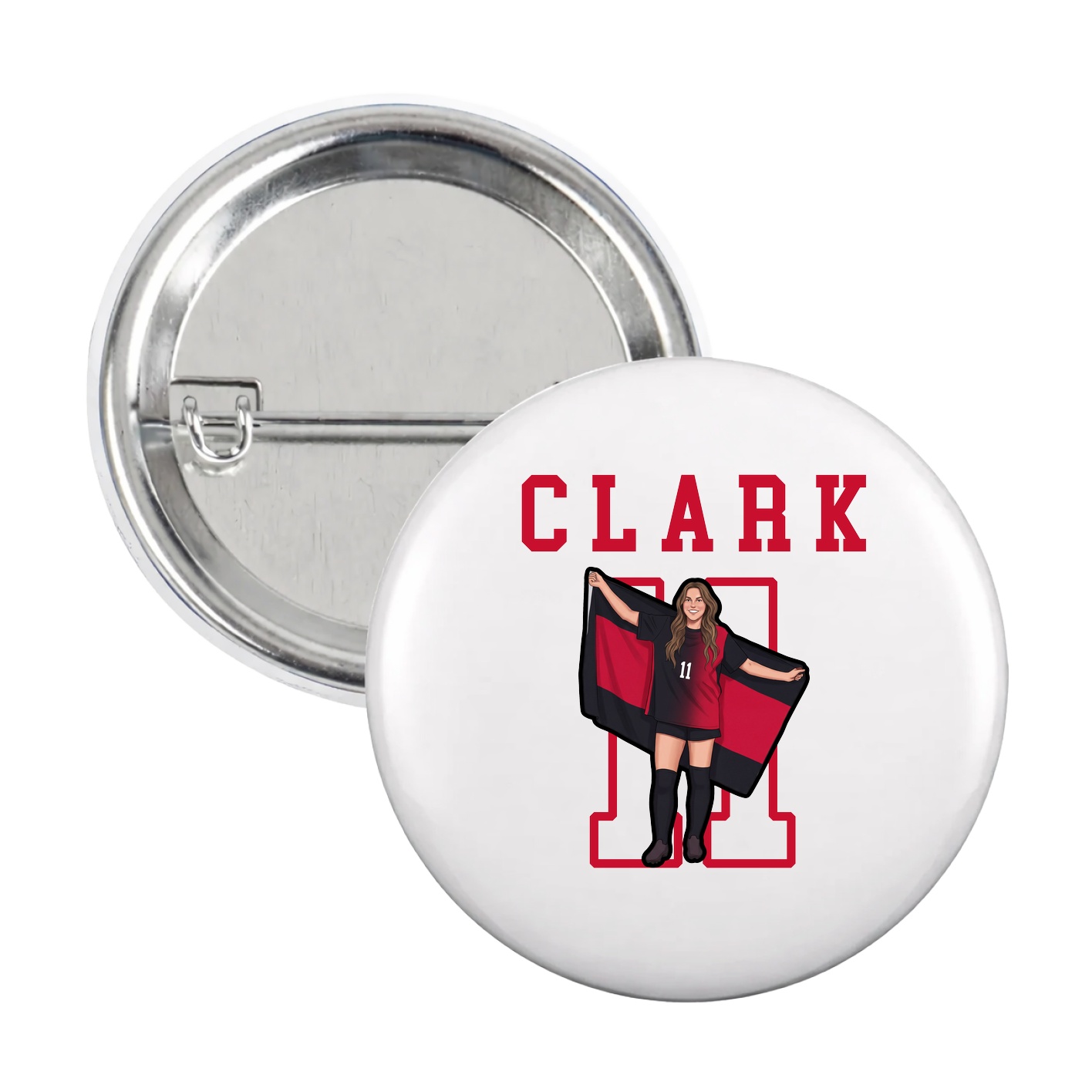 Game Day Button — Shirsey in White