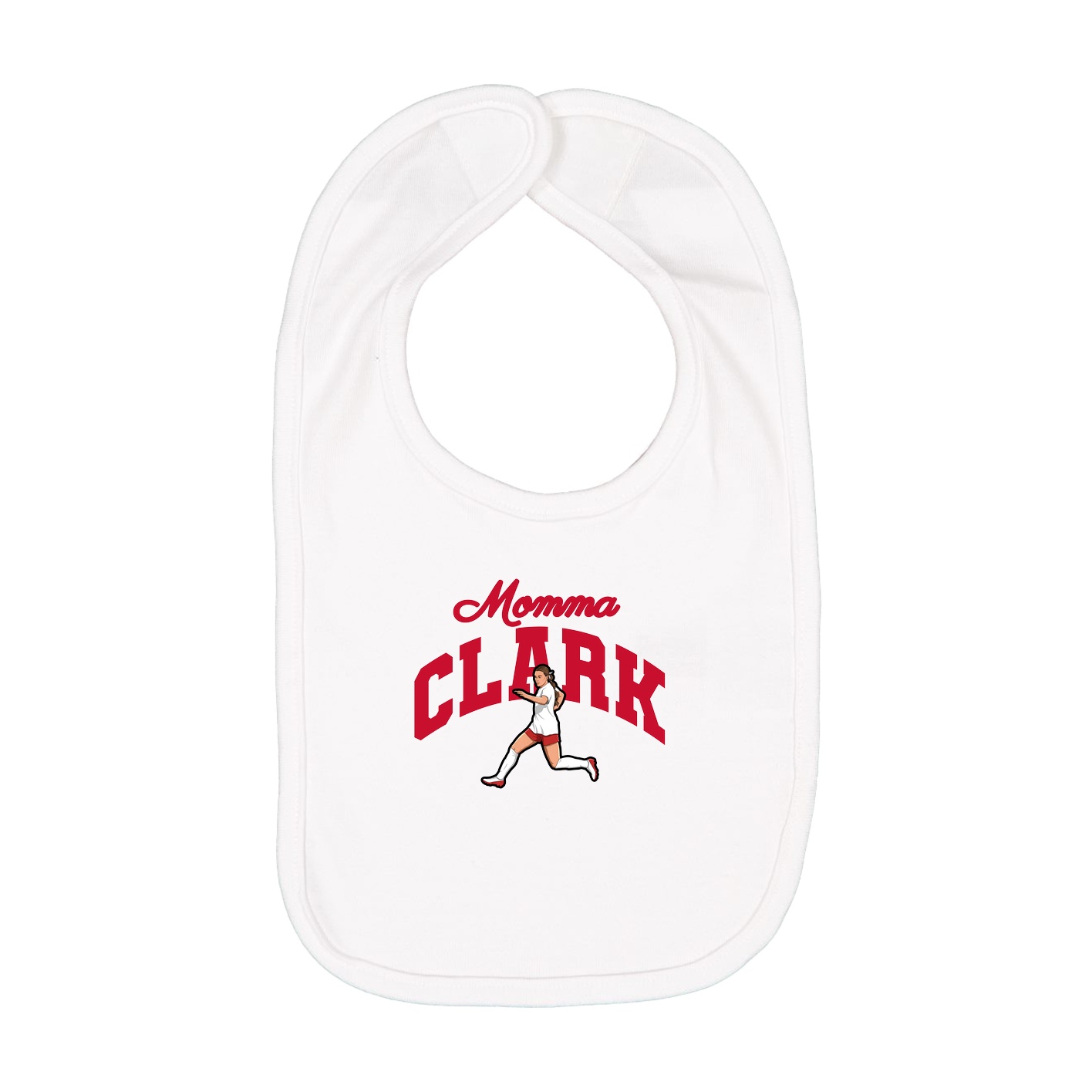 Infant Bib — Mothers Day Arch in White