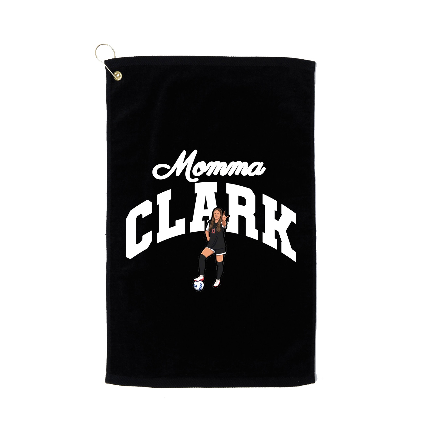 Golf Towel — Mothers Day Arch in Black