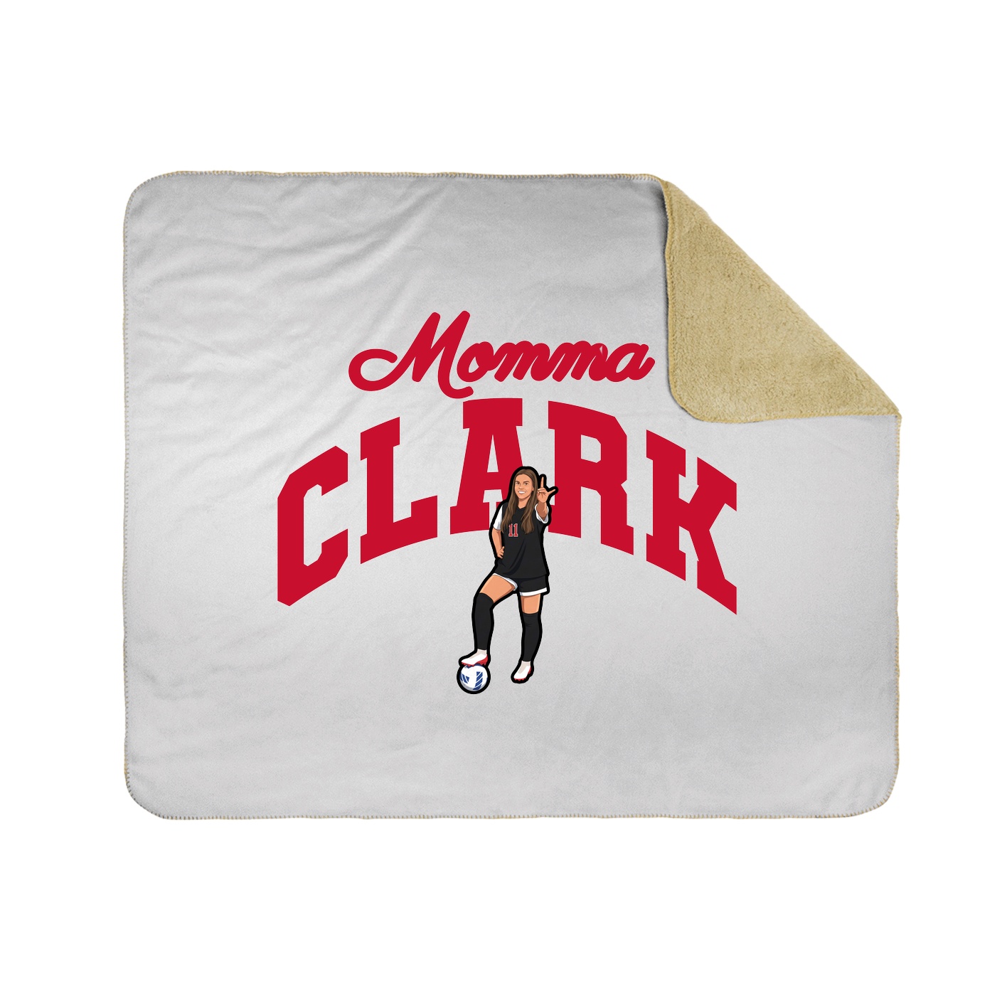 Throw Blanket — Mothers Day Arch in White
