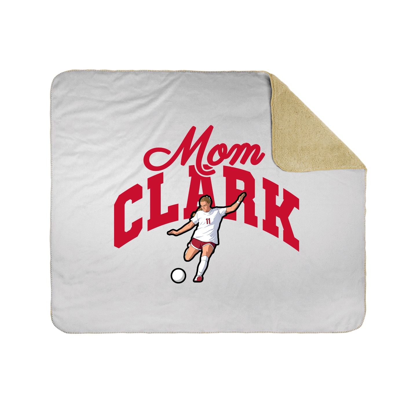 Throw Blanket — Mothers Day Arch in White
