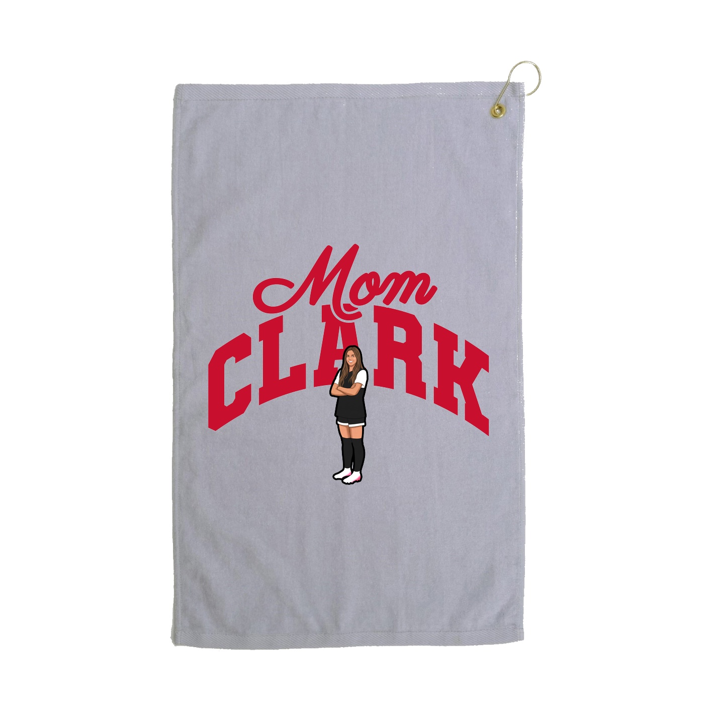 Golf Towel — Mothers Day Arch in Grey
