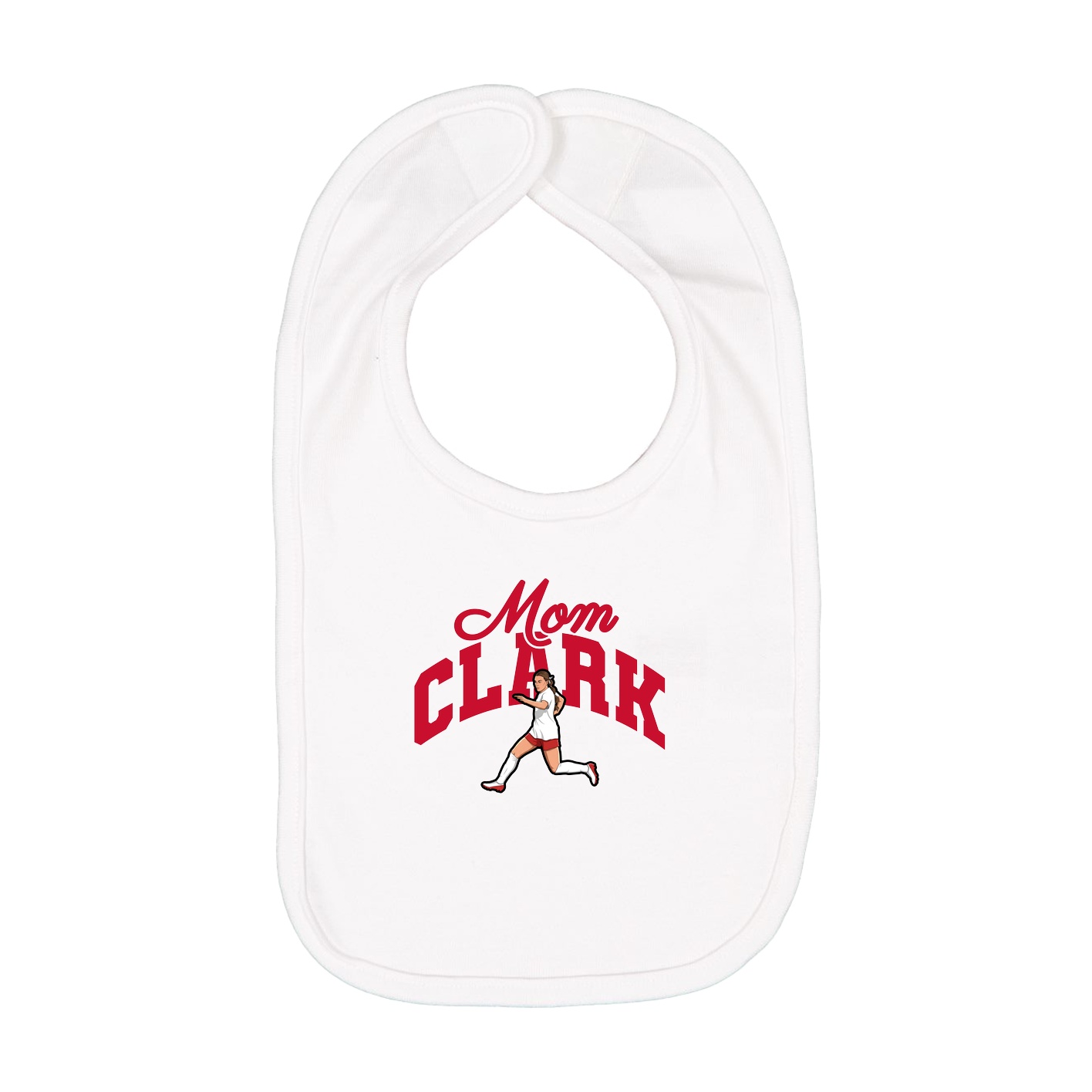Infant Bib — Mothers Day Arch in White