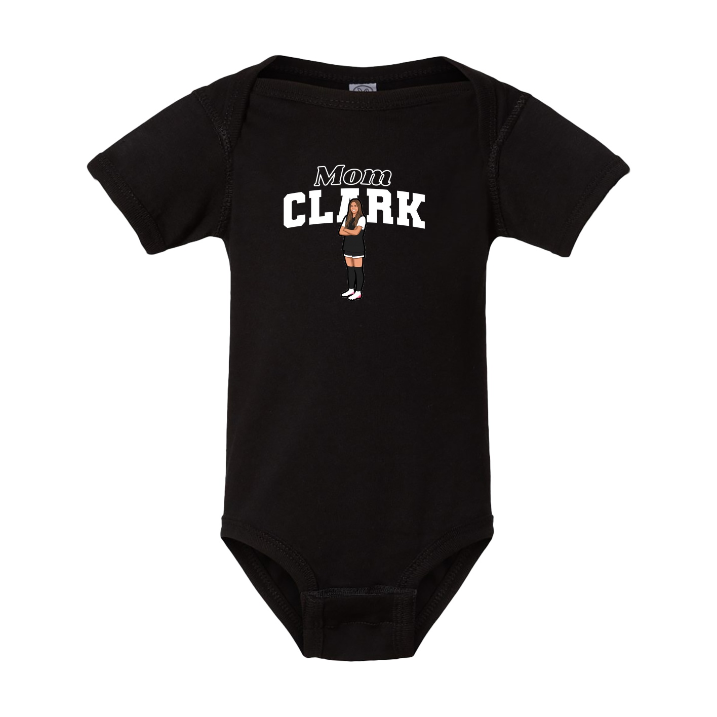 Baby Onesie — Mothers Day Block in Black