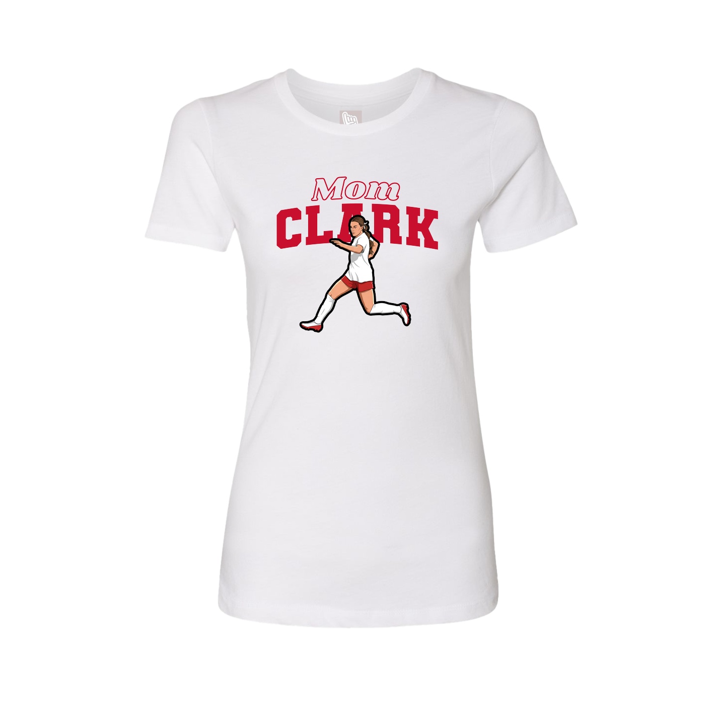 Womens Tee — Mothers Day Block in White