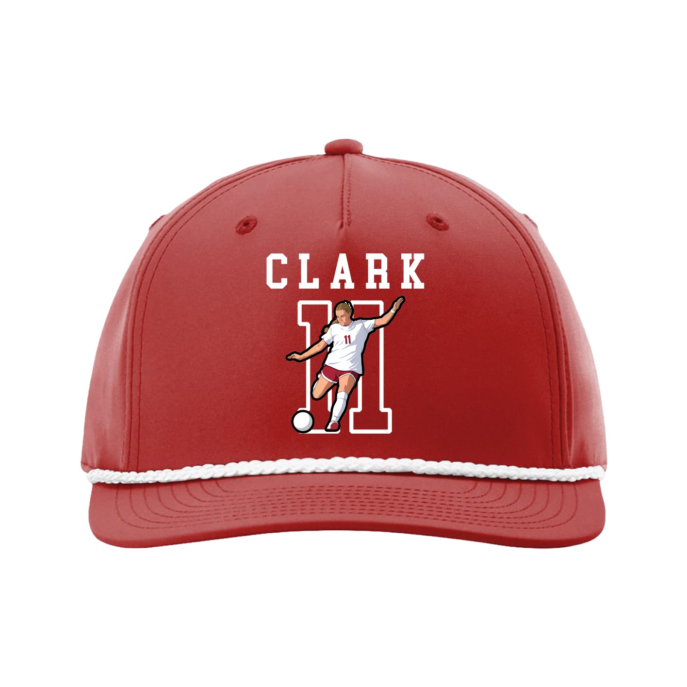 Five-Panel Classic Rope Cap — Shirsey in Red