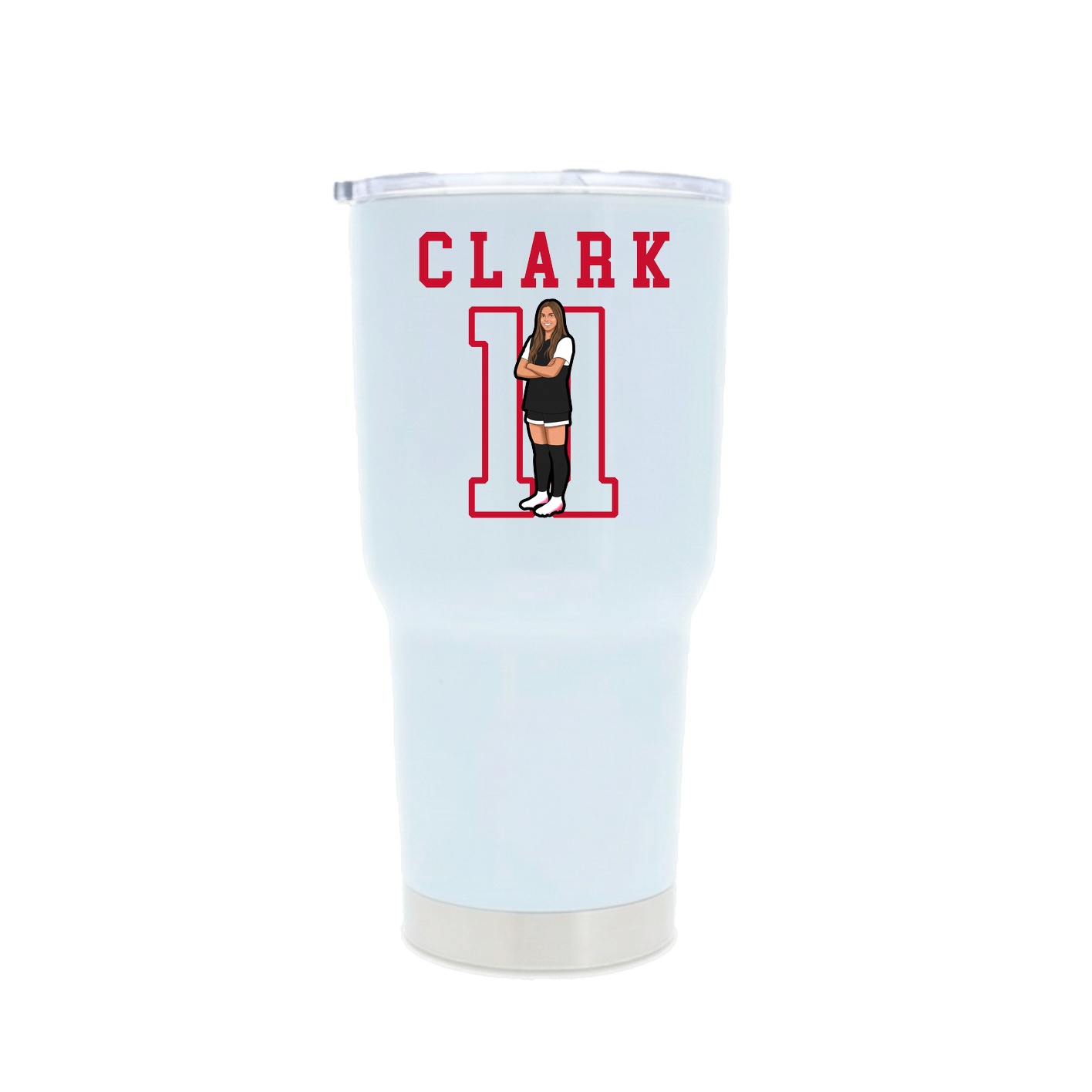 30oz Stainless Steel Tumbler — Shirsey in White