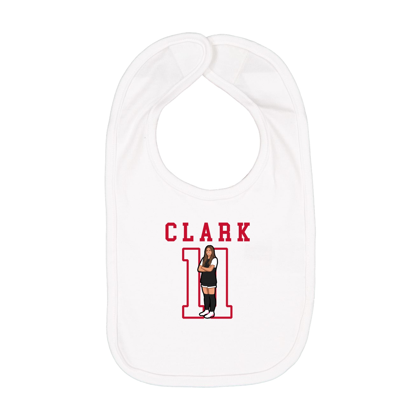 Infant Bib — Shirsey in White