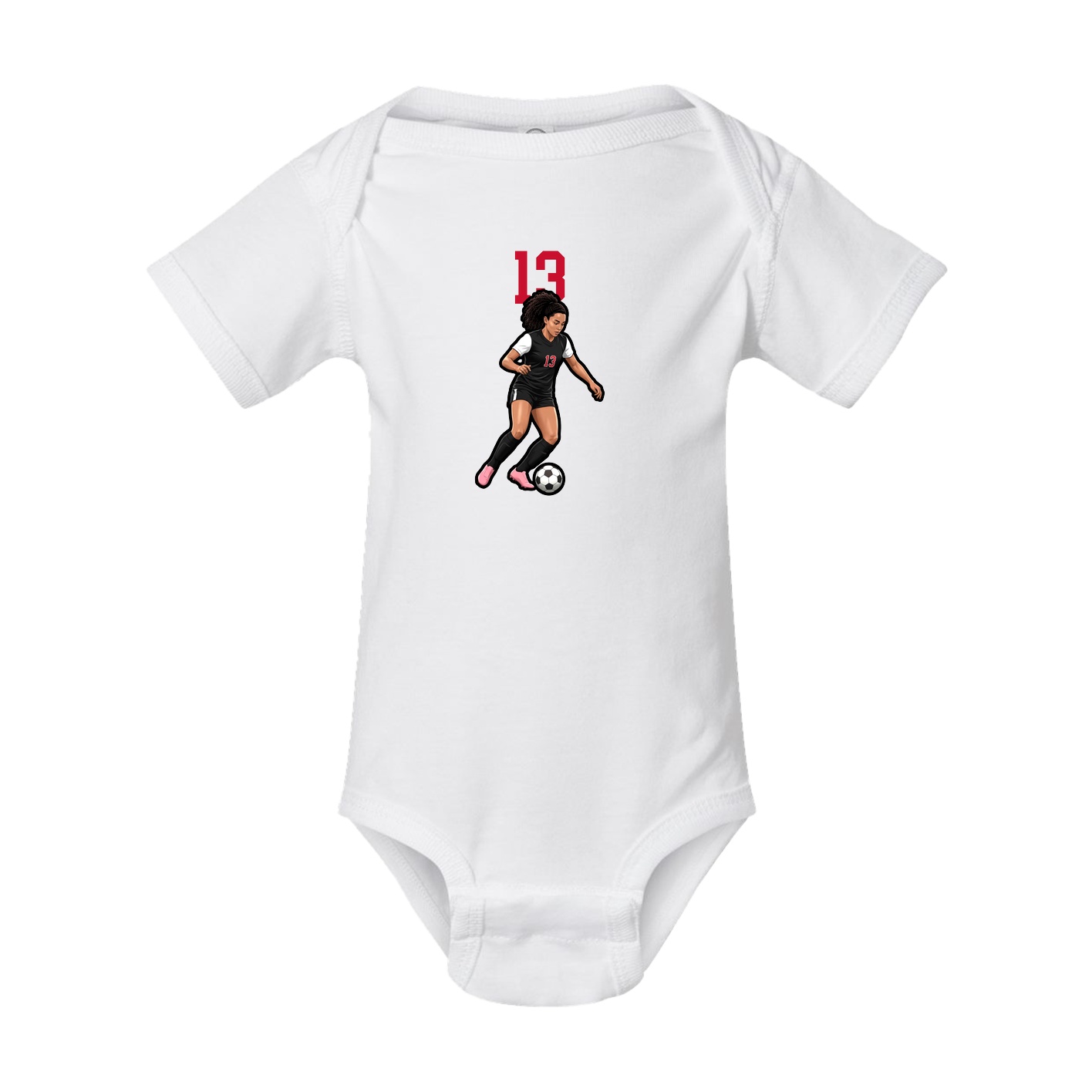 Baby Onesie — Number Top in White