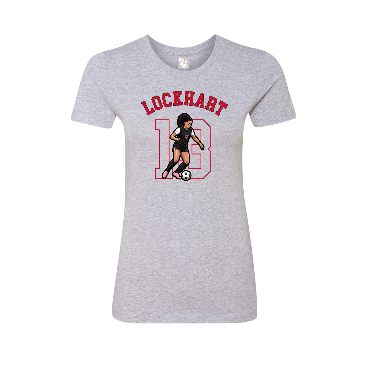 Fitted Women's Tee — Shirsey Arch in Grey