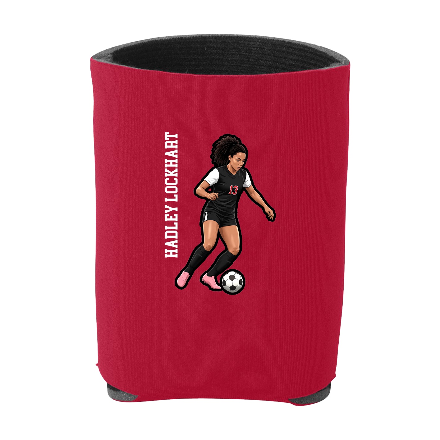 Can Holder — Name Vertical in Red