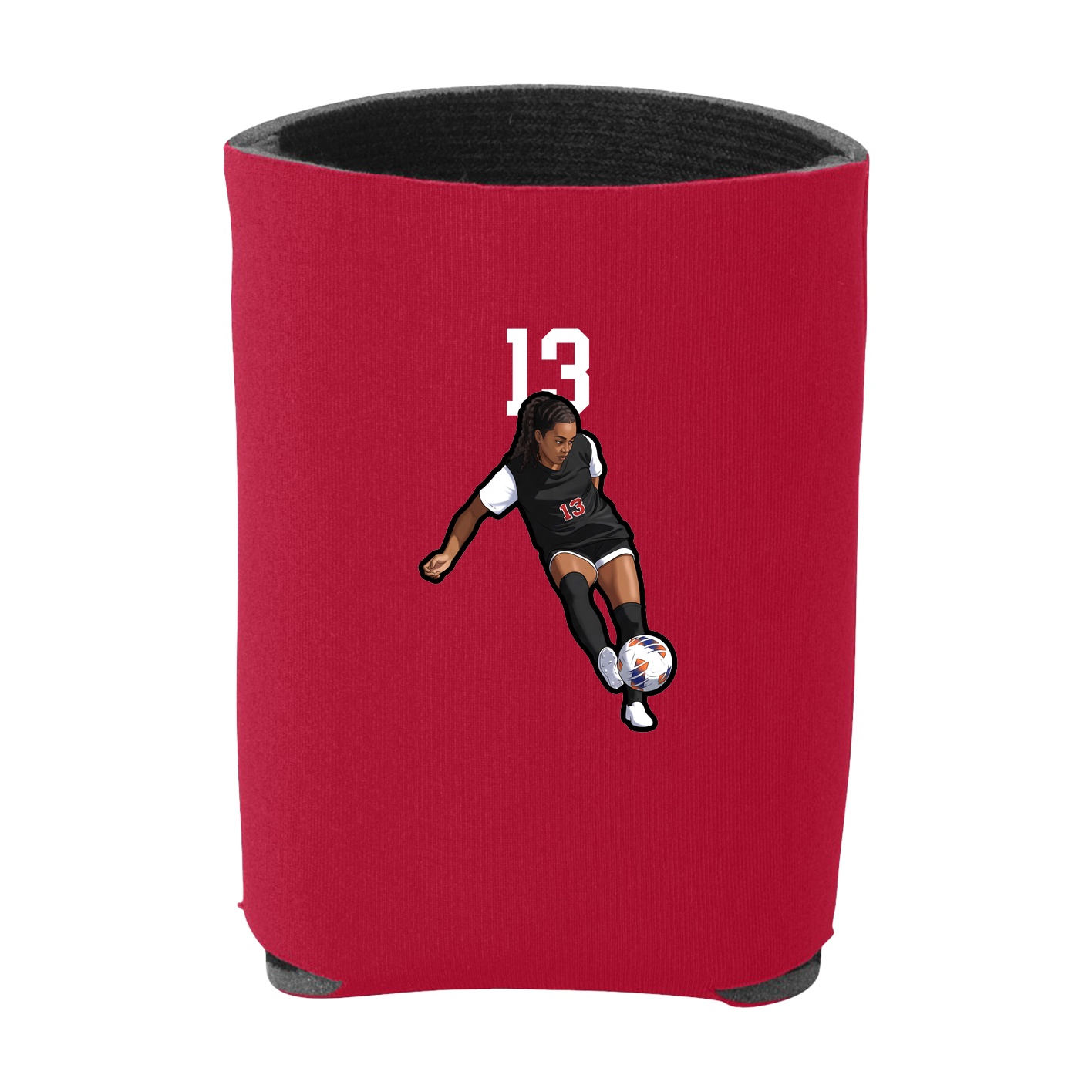 Can Holder — Number Top in Red