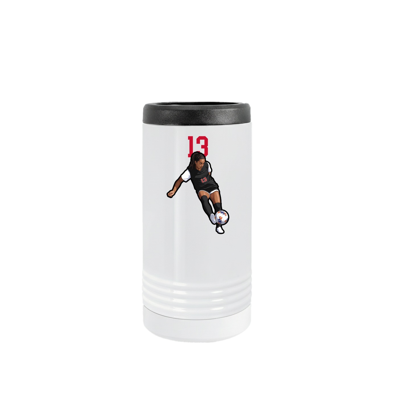 Slim Beverage Holder — Number Top in White