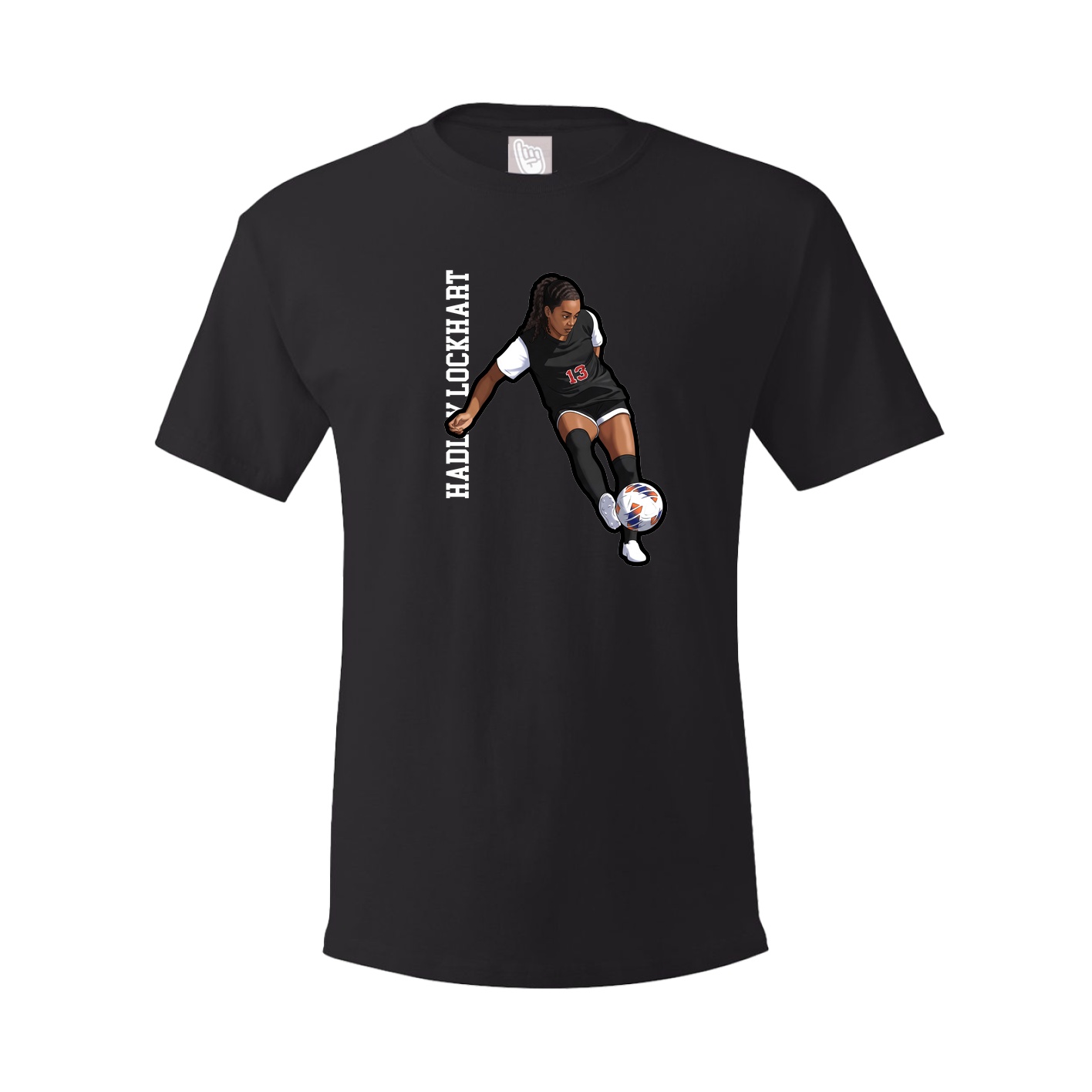 Tee — Name Vertical in Black
