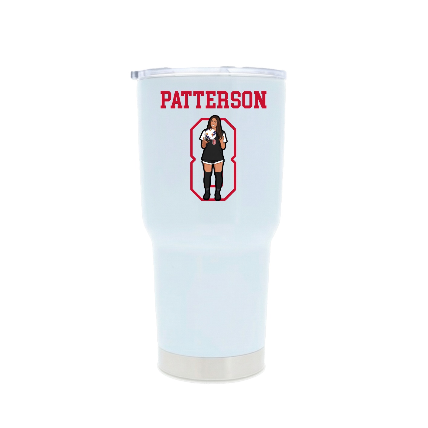 30oz Stainless Steel Tumbler — Shirsey in White