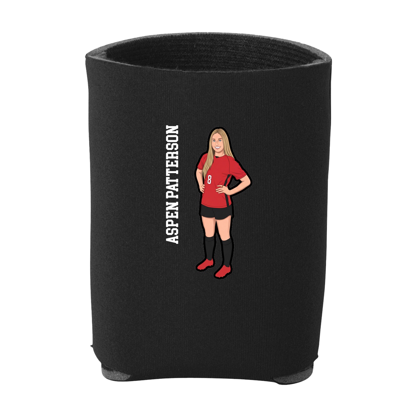 Can Holder — Name Vertical in Black