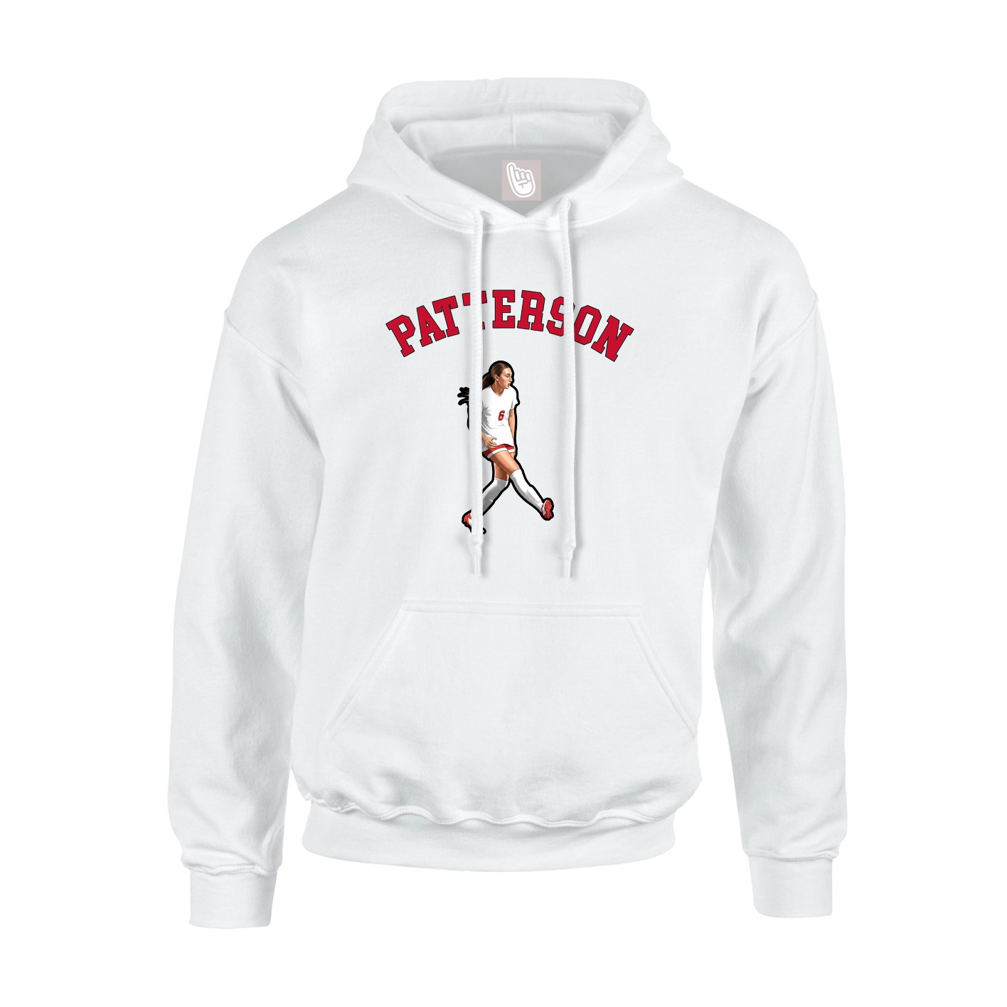Youth Hoodie — Shirsey Arch in White