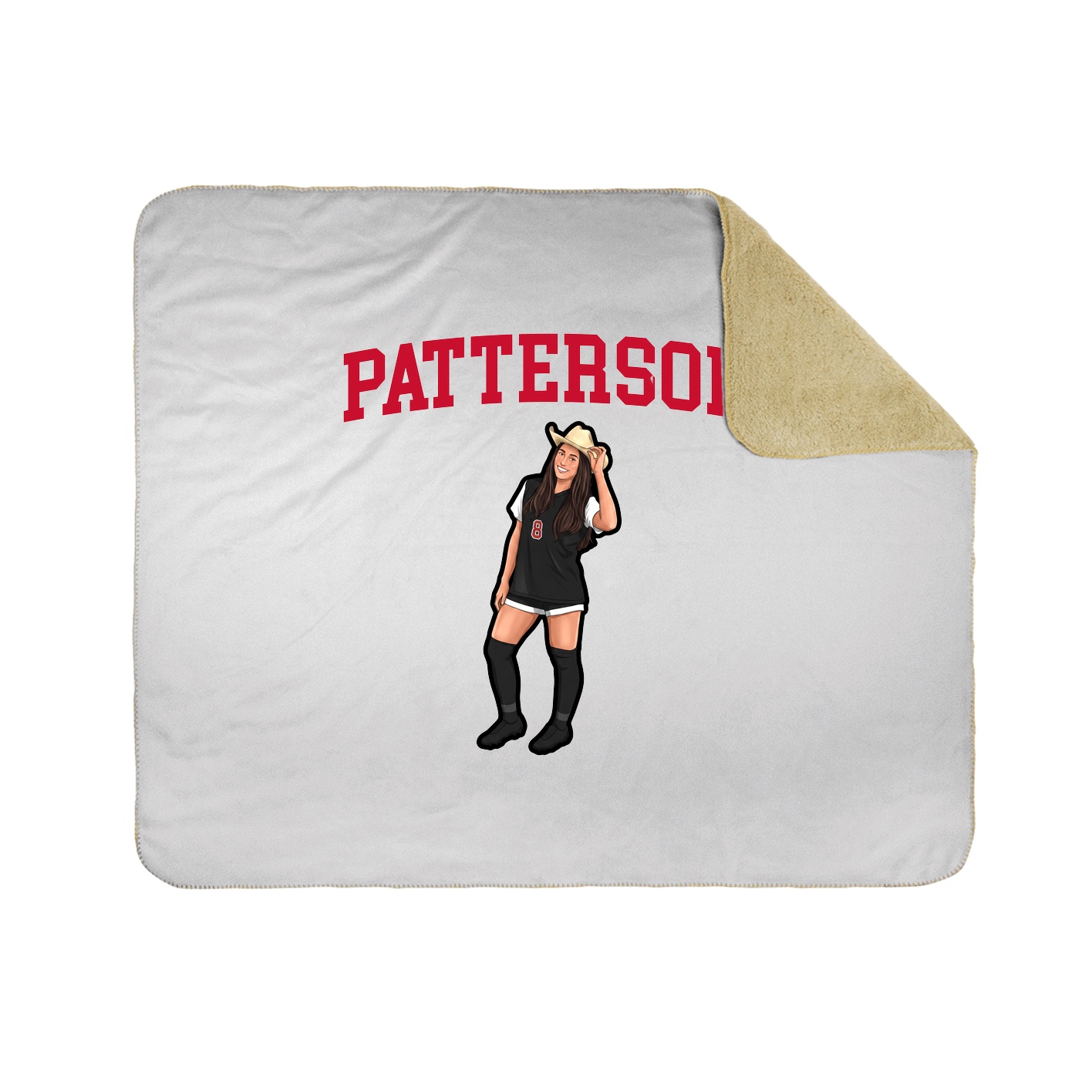 Throw Blanket — Shirsey in White