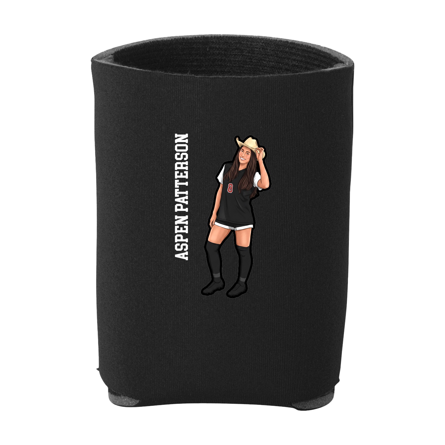 Can Holder — Name Vertical in Black