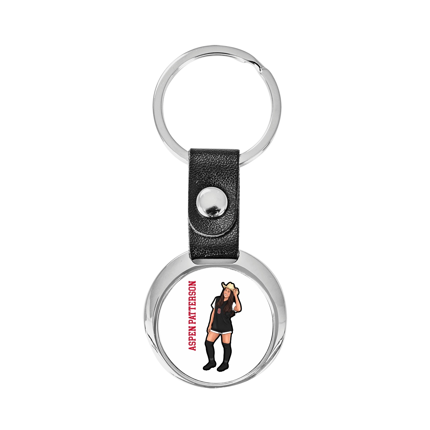 Key Chain — Name Vertical in Classic