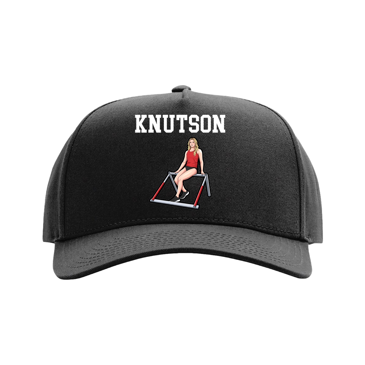 Full Fabric Five-Panel Champ Cap — Shirsey in Black