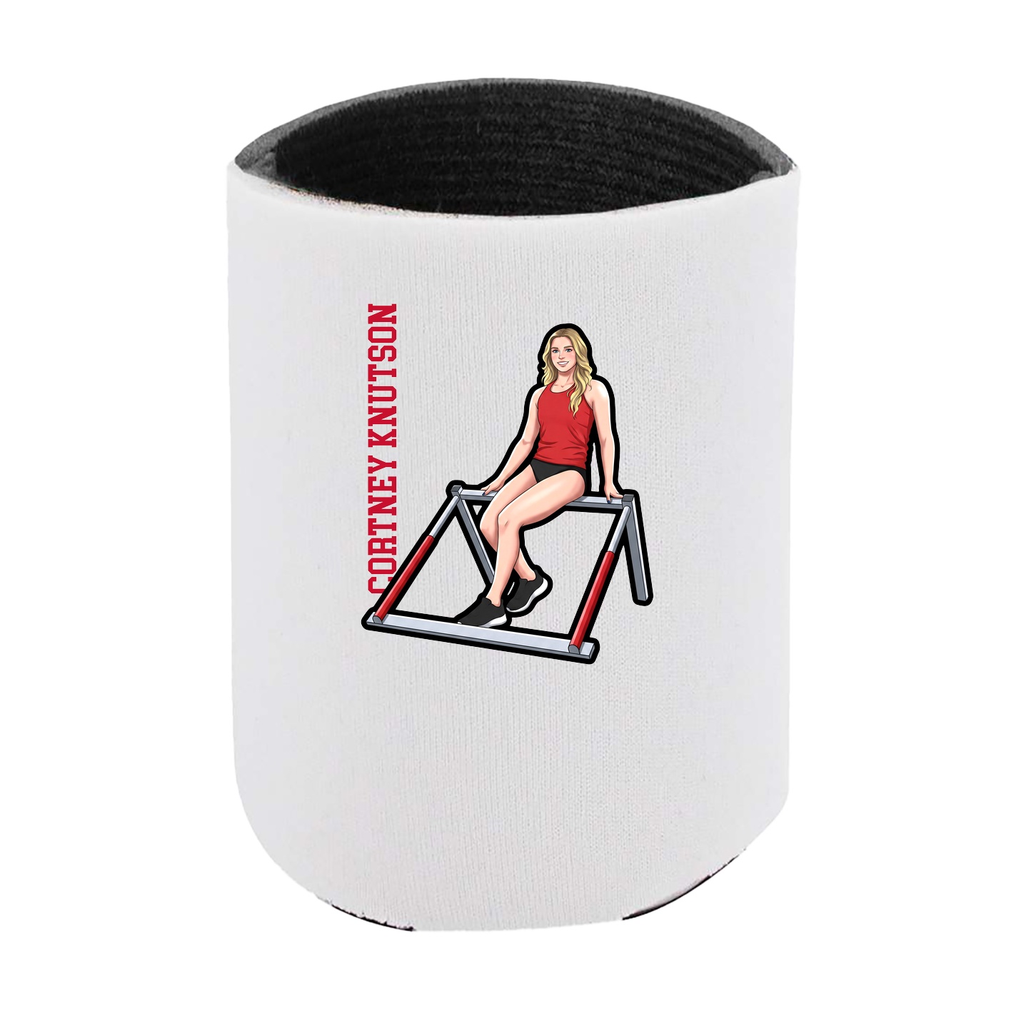 Can Holder — Name Vertical in White