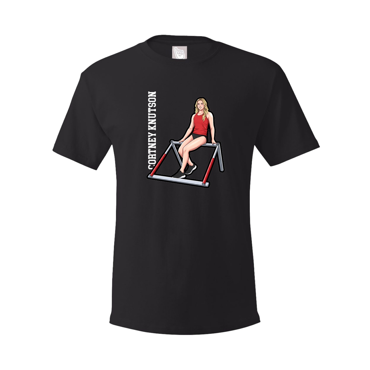 Tee — Name Vertical in Black