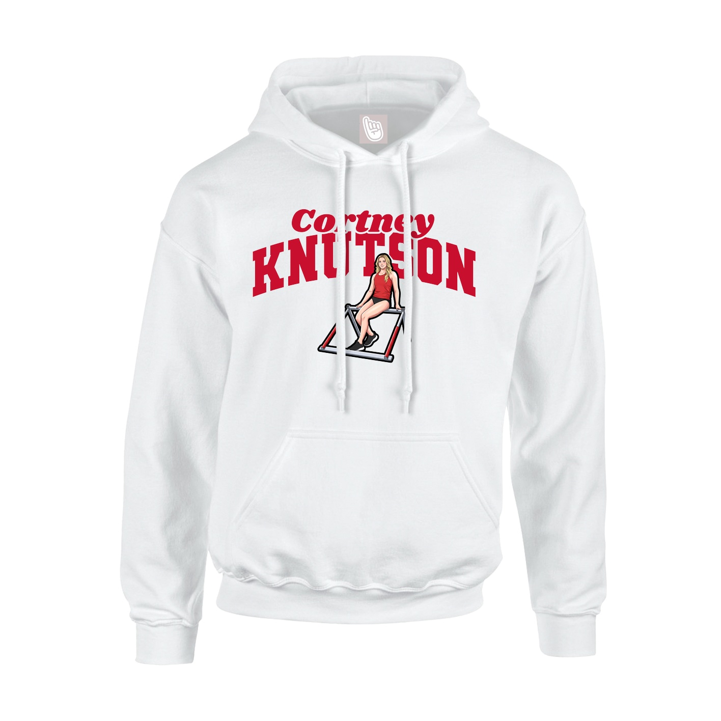 Hoodie — Signature Arch in White