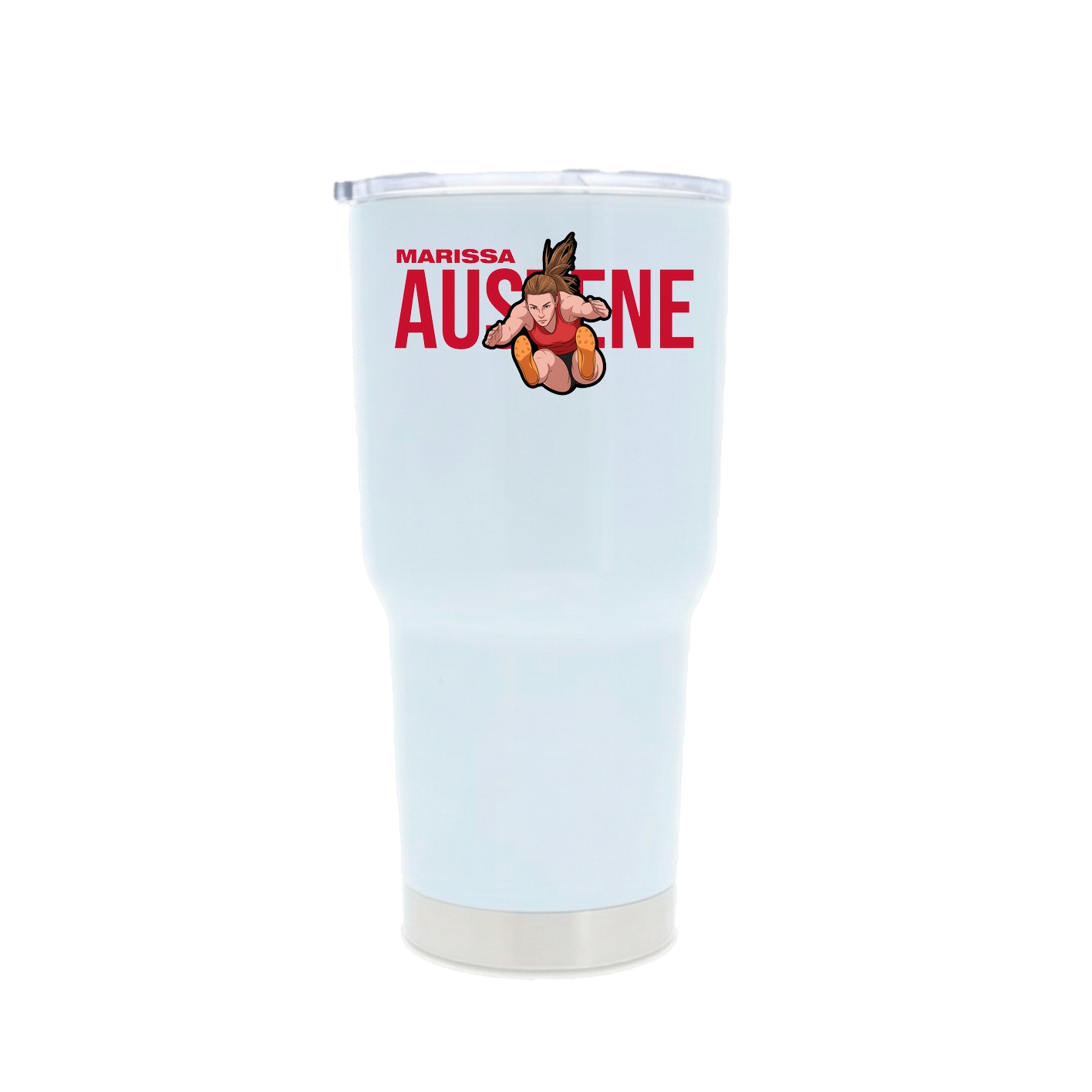 30oz Stainless Steel Tumbler — Player Name in White