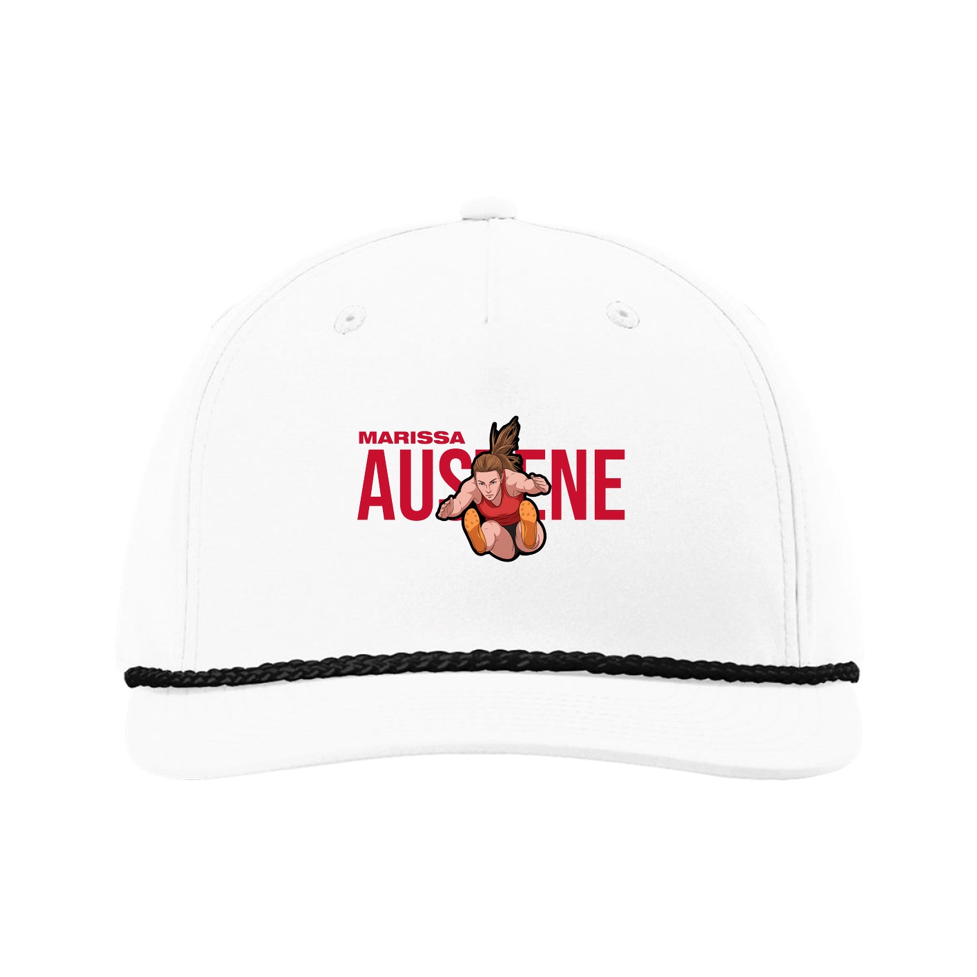 Five-Panel Classic Rope Cap — Player Name in White