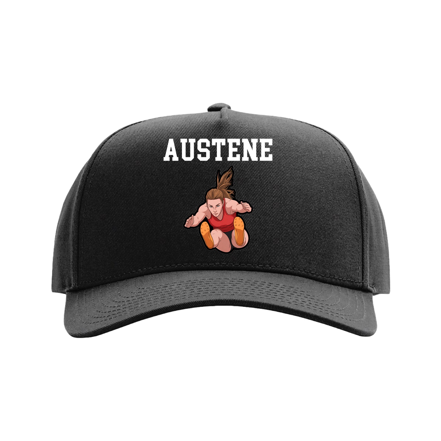 Full Fabric Five-Panel Champ Cap — Shirsey in Black