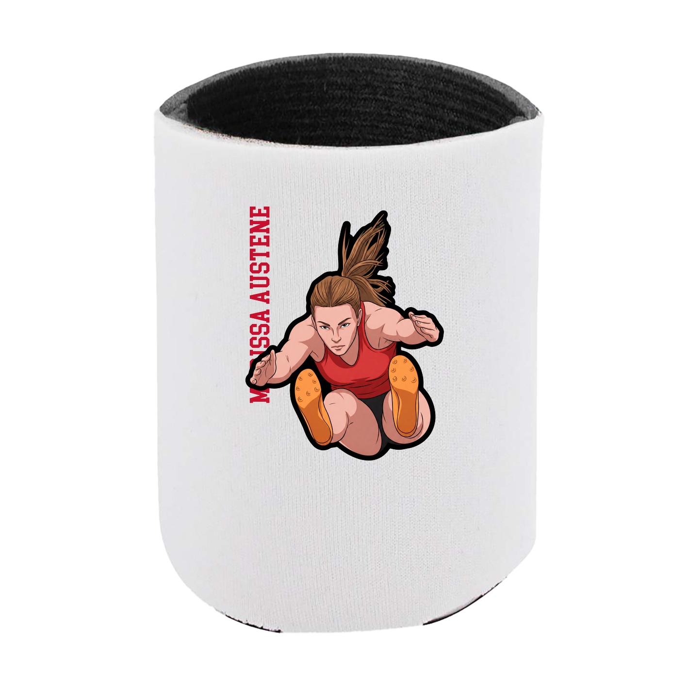 Can Holder — Name Vertical in White